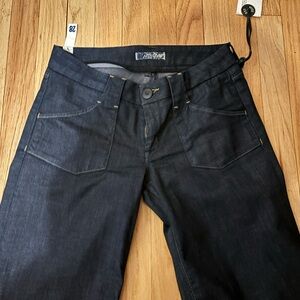 Vintage Hudson Dark Wash Wide Leg Jeans Sz 28